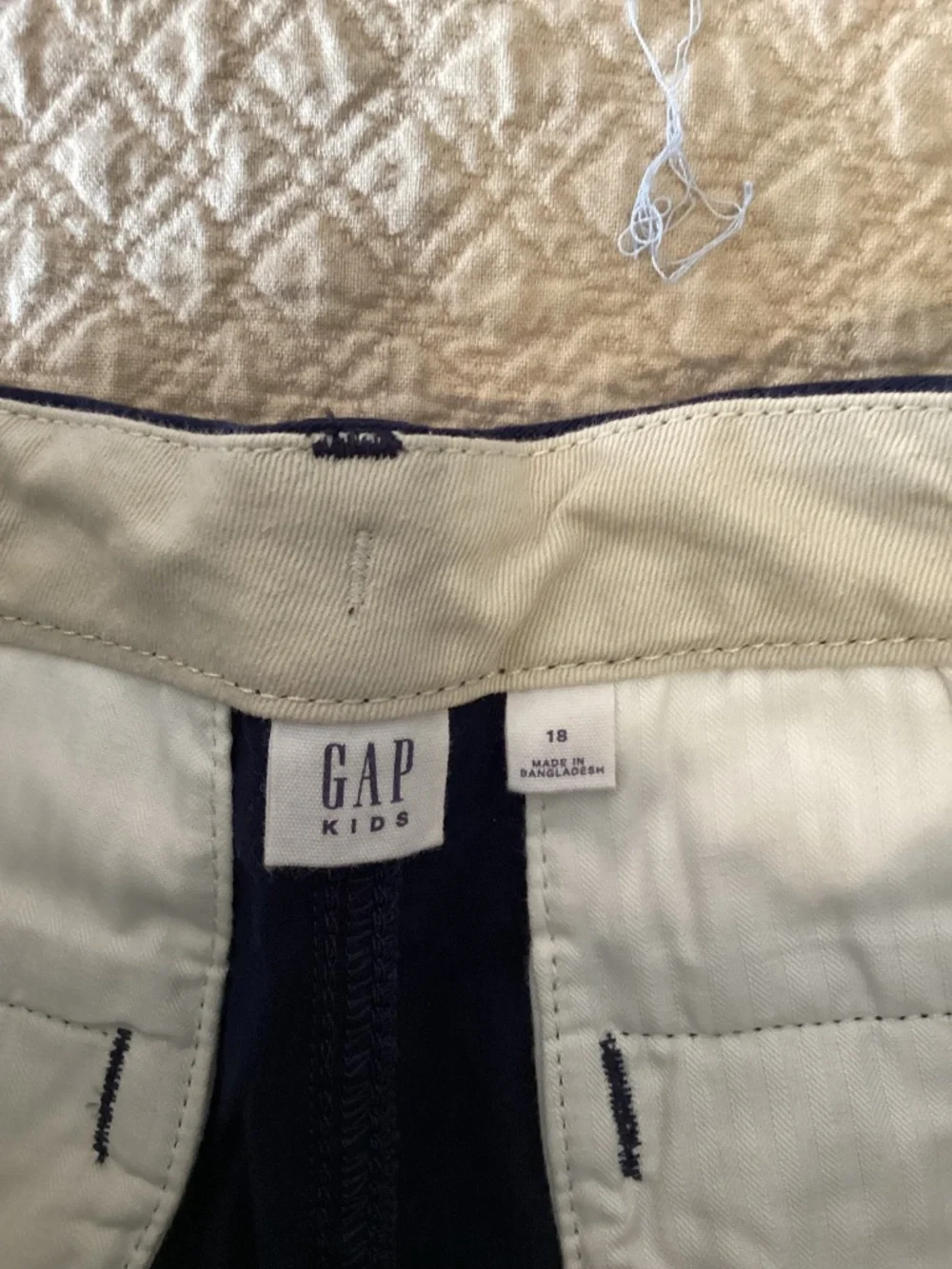 Gap boys nwt size 18 blue cotton chino style shorts